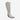 Circle A Western and Work Very G silver western cowboy boot with rhinestone embellishments and a stacked riding heel.