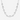 Montana Silversmiths Stillwater Crystal Necklace — silver-tone split chain links. Detail view.