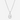 Circle A Western and Work Swan Lake teardrop necklace featuring a howlite stone and clear crystals on a rolo chain