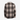 Back view of Circle A Western and Work tan plaid jacket with cozy white Berber lining and collar