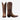 Circle A Western and Work Tecovas Annie cafe brown goat leather cowboy boots with snip toe and decorative stitching