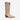 Circle A Western and Work Tecovas The Annie tall Western boot in fawn suede with snip toe and shaft embroidery