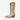 Circle A Western and Work Tecovas The Annie tall Western boot in fawn suede with a snip toe and shaft embroidery.