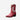 Circle A Western and Work Tecovas The Jolene crimson and bone cowhide leather cowgirl boot with horseshoe inlay design