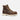 Circle A Western and Work Thorogood 6" brown leather moc toe safety toe work boot with white stitching and a cream sole.
