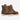 Circle A Western and Work: Thorogood 6" brown leather moc toe safety toe work boots with yellow laces and white stitching.