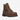 Circle A Western and Work Thorogood 6" waterproof brown leather moc toe safety toe work boots with yellow laces.