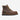 Circle A Western and Work Thorogood 6" waterproof brown leather moc toe work boot with safety toe and yellow laces.