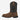 Circle A Western and Work Thorogood waterproof brown leather square toe cowboy boots with black shaft and decorative stitching.
