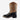 Circle A Western and Work toddler cowboy boot with black croco print leather foot and light brown crackle shaft.