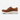 Circle A Western and Work Twisted X Feather X casual shoe in brown tooled leather and cowhide with white EVA sole.