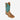 Circle A Western and Work R. Watson cowboy boot with khaki tan goat leather vamp and turquoise cowhide shaft