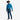 Circle A Western and Work men's turquoise long sleeve performance shirt with snap buttons and two chest pockets, paired with blue jeans and a cowboy hat.