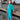 Young girl wearing a turquoise Shea Baby Star of the Show sweatpants set by Circle A Western and Work on a porch.