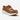 Circle A Western and Work Twisted X Feather X casual shoe in brown tooled leather and cowhide with white EVA midsole