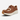 Circle A Western and Work Twisted X Feather X casual shoe in brown tooled leather and cowhide with white EVA midsole.