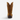 Circle A Western and Outdoor Twisted X waterproof pull-on hiker boot in oiled saddle leather, back view.