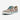 Circle A Western and Work Twisted X Hooey Loper slip-on shoe in beige with a multi-colored geometric print and blue laces