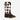 Circle A Western and Work Twister Braxton boys' western boot with a brown vamp and maroon and white checkered shaft.