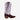 Circle A Western and Work Macie Bean women's western boot with violet suede vamp and pink metallic shaft