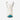 Circle A Western and Work Lane Emma Jane white crackle leather snip toe western bootie with signature turquoise sole