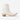 Circle A Western and Work Lane Emma Jane white ceramic crackle leather western bootie with a snip toe and low heel
