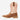 Circle A Western and Work women's 10-inch Western boot in brown leather with cream shaft and red embroidery detail.