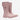 Circle A Western and Work Muck Rainscape women's 12-inch waterproof rain boots in woodrose pink with adjustable buckle