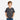 Young boy wearing a grey Circle A Western and Work Wrangler short sleeve crew neck t-shirt with blue jeans