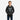 Boy wearing a charcoal grey Circle A Western and Work Wrangler pullover hoodie with a graphic skull print