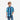 Circle A Western and Work boys Wrangler long sleeve shirt in blue multi-color stripes with snap front and western yoke