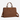 Circle A Western and Work Wrangler brown pebbled faux leather laptop brief bag with top handles and crossbody strap