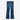 Circle A Western and Work girls' Wrangler blue denim bootcut jeans with back pocket stitching and leather patch