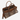 Circle A Western and Work Wrangler leopard print and brown pebbled faux leather laptop brief bag with top handles