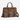 Circle A Western and Work Wrangler leopard print faux leather laptop brief bag with brown trim and crossbody strap