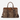 Circle A Western and Work Wrangler leopard print faux leather laptop brief bag with brown trim and crossbody strap
