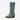 Circle A Western and Work youth Decatur western boots in mineral suede with blue shaft and decorative stitching.