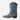Circle A Western and Work youth Decatur western boot in mineral suede with blue shaft and intricate stitch pattern