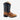 Circle A Western and Work Old West youth leather western boot with burnt brown foot and cactus navy shaft