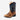 Circle A Western and Work Old West youth leather western boot with burnt brown foot and cactus navy shaft