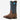 Circle A Western and Work youth western boot with brown crocodile print leather foot and navy blue shaft