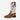 Circle A Western and Work Old West youth western boot with light brown leather foot and white crackle shaft