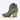 Circle A Western and Work Very G grey rhinestone snip toe Western bootie with a stacked wooden heel
