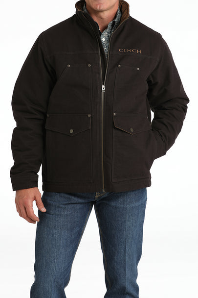 Cinch MWJ1068004 MENS CC CANVAS JACKET BRN