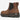 Danner Women's Ground Control Chelsea Work Boot in Brown — pull tab and elastic gore. Inner side view.