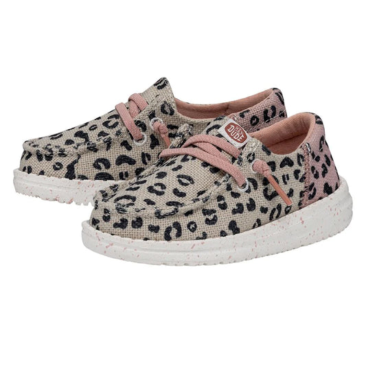 HEY DUDE WENDY TODDLER FUNK LEO CREAM/PINK