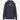 Hooey Canyon Hoody in Dark Navy — floral sleeve trim, double-lined hood. Front view.