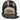 Hooey Cap Carrier in Brown/Red Aztec — shown holding a cap. Open view.