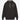 Hooey Charbray Rank Stock Hoody in Dark Brown — kangaroo pocket, braided draw cords. Front flat view.