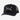 Hooey Diamond 6-Panel Trucker Hat in Black/Yellow — Hooey diamond patch, mesh back. Front angle view.